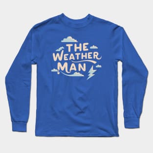 The Weather Man Bold Lightning Design Long Sleeve T-Shirt